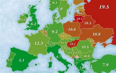 zelfmoordcijfers wereldwijd|Dit zijn de zelfmoordcijfers in alle landen van Europa